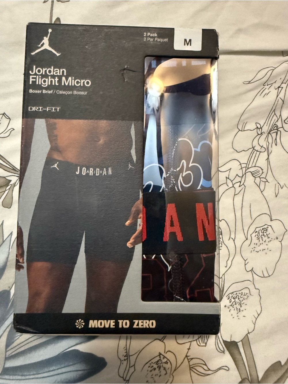 Jordan 2-Pack Flight Micro Boxer Briefs - Black & Red